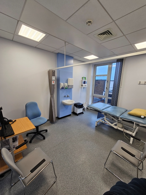 Patient physiotherapy room