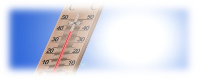 image of thermometer expressing hot weather